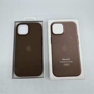 Apple Taupe FineWoven iPhone Case